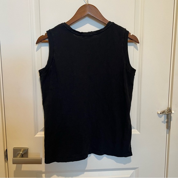 Richer Poorer Easy Muscle Tank Top 100% Cotton Crew Neck Sleeveless Black Medium - Picture 3 of 8